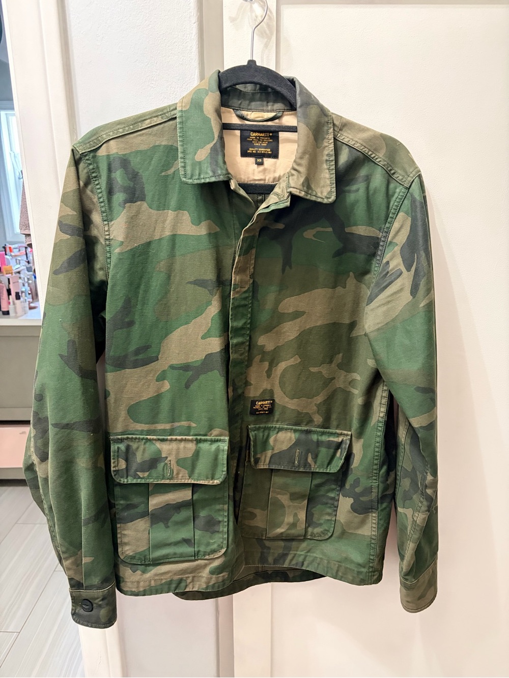 Women’s Carhartt WIP Anon shirt Jacket Sz XS camo